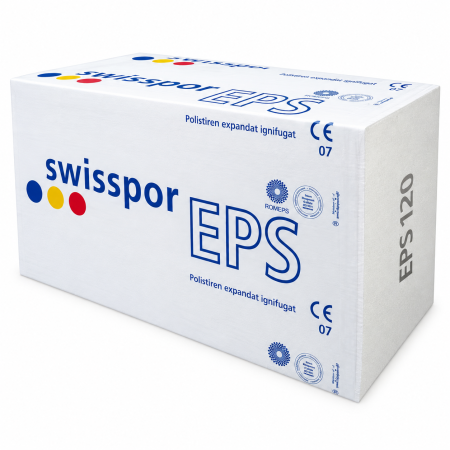Polistiren expandat EPS 120 Swisspor 100 mm, 1000 x 500 mm